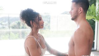 Fit Yoga MILF Medusa Rides Young Studs Cock All Day