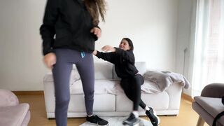 Paying my roommate rent with lesbian sex