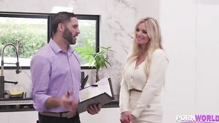 Rachael Cavalli - Fake Titted Housewife Rachael Cavalli Trades Pussy Pounding To Bribe Real Estate Agent